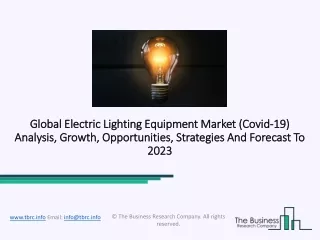 global electric lighting equipment market global
