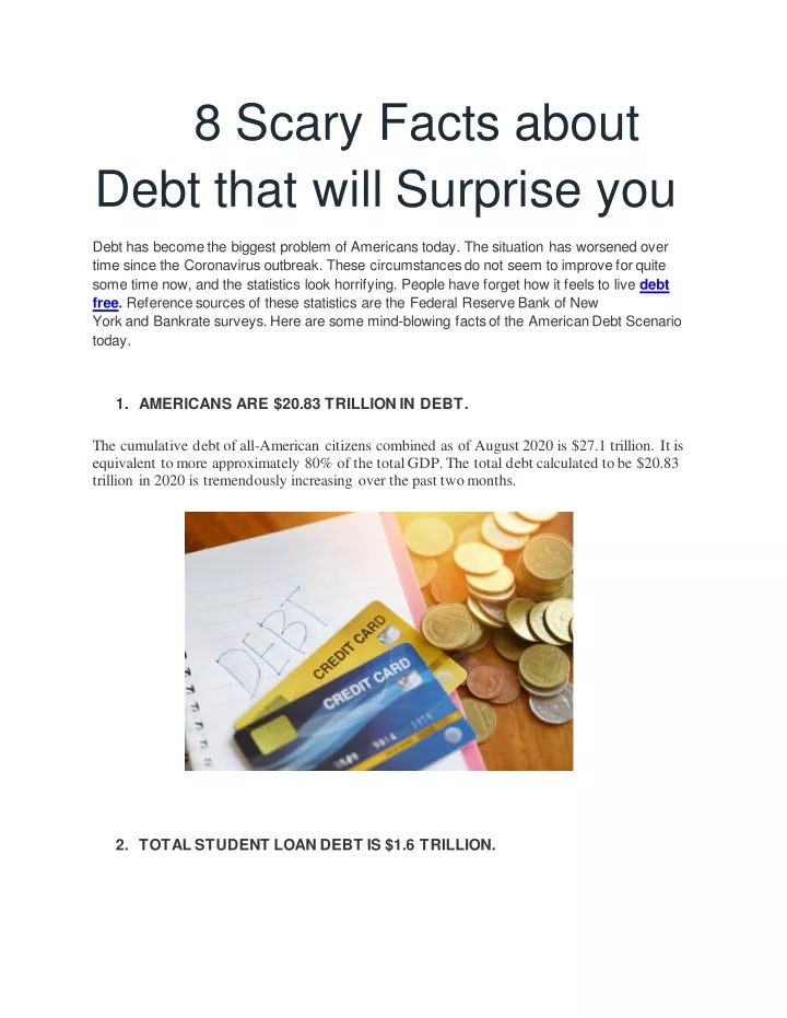 8 scary facts about debt that will surprise you