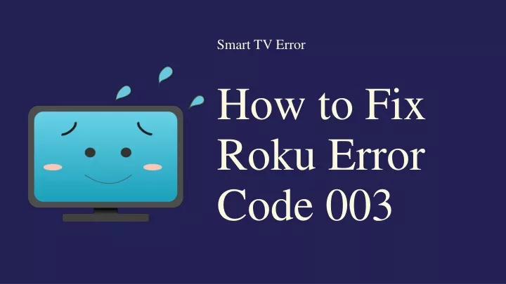 smart tv error