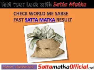 Test Your Luck with Satta Matka