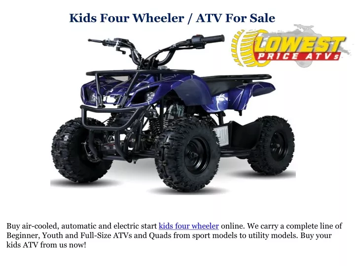 kids four wheeler atv for sale