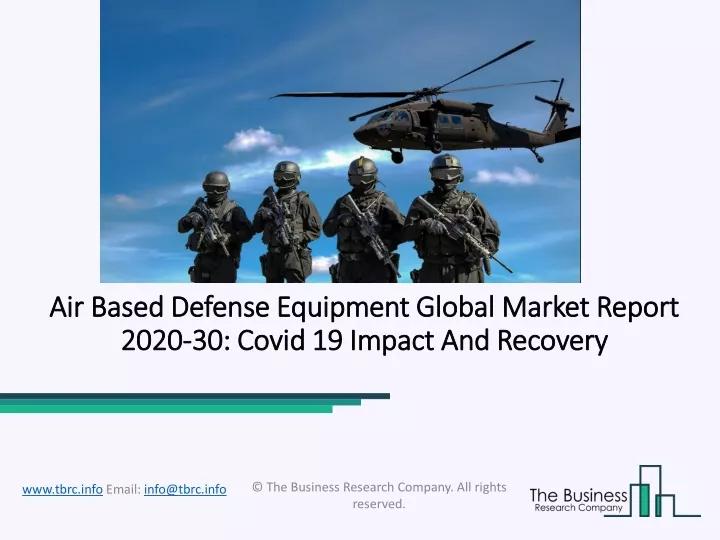 air based defense equipment global market report 2020 30 covid 19 impact and recovery