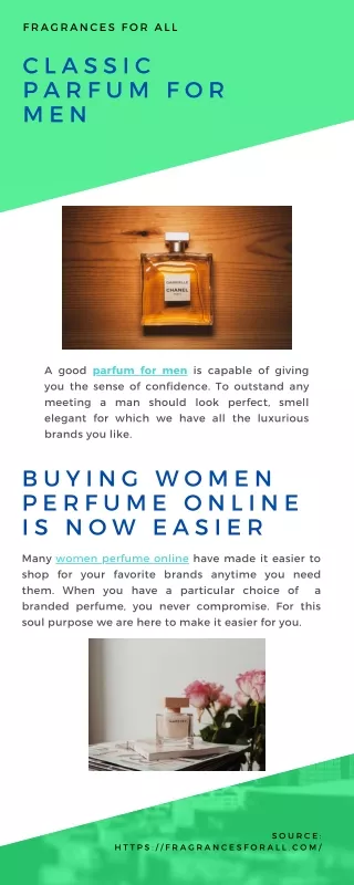 Buying women perfume online is now easier