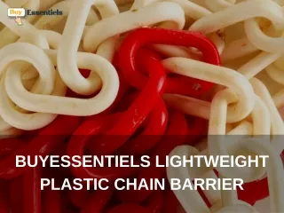 BuyEssentiels Lightweight Plastic Chain Barrier