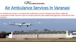 Air Ambulance Services in Varanasi