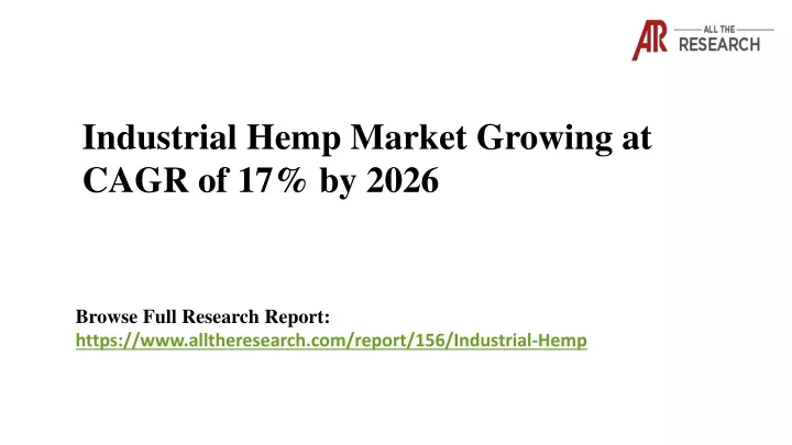 industrial hemp market growing at cagr