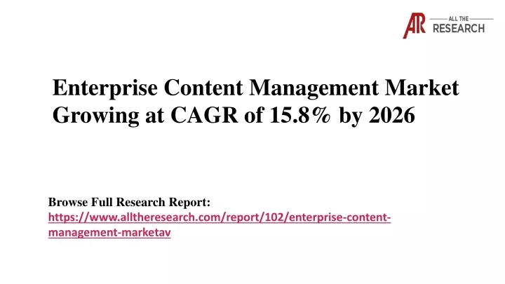 enterprise content management market growing