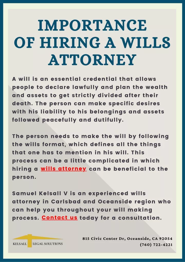 importance of hiring a wills attorney