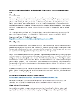 phenol formaldehyde adhesives laminates industry