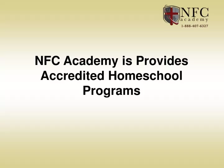 nfc academy is provides accredited homeschool