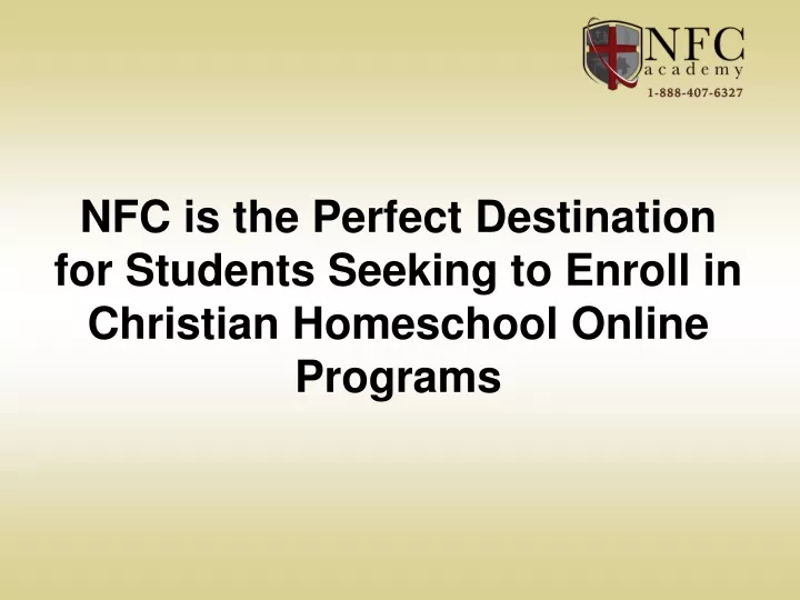 nfc is the perfect destination for students