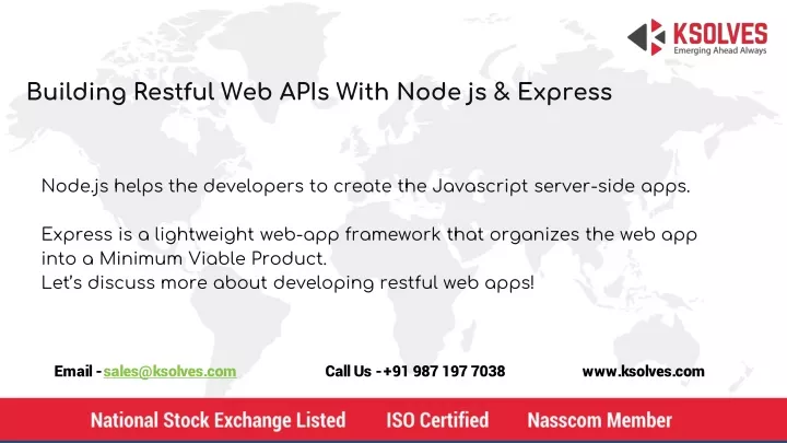 building restful web apis with node js express