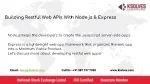 Building Restful Web APIs With Node js & Express - slide 1