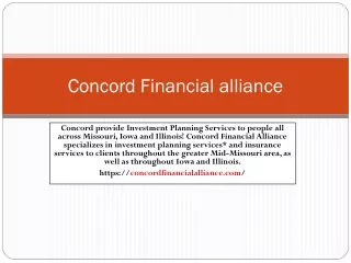 Concord Financial Alliance