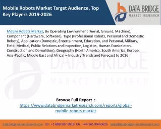 mobile robots market target audience