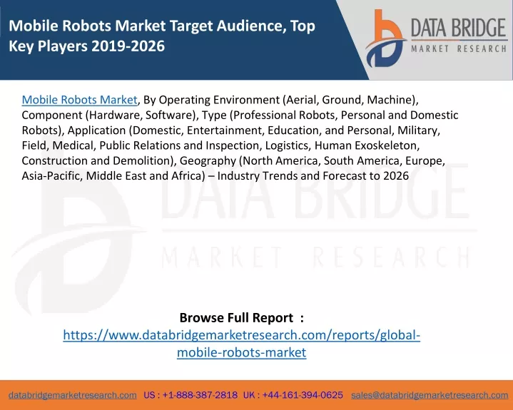 mobile robots market target audience