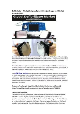 defibrillator market insights competitive