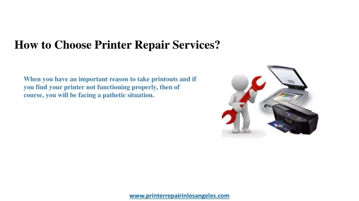 how to choose printer repair services