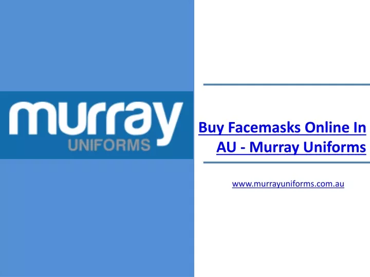 buy facemasks online in au murray uniforms