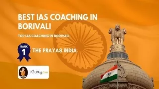 Best IAS coaching Centers in Borivali