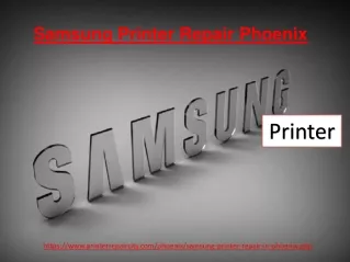 Samsung Printer Repair Phoenix