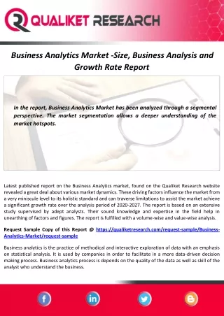 business analytics market size business analysis