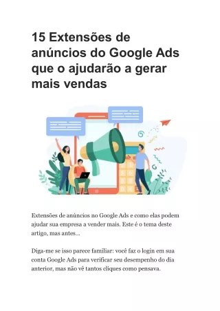 15 Extensões de anúncios do Google Ads que o ajudarão a gerar mais vendas