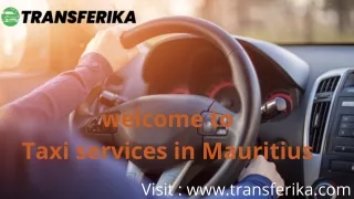 Taxi service in mauritius