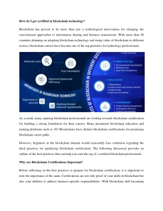 how do i get certified in blockchain technology