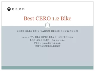 Best CERO 1.2 Bike