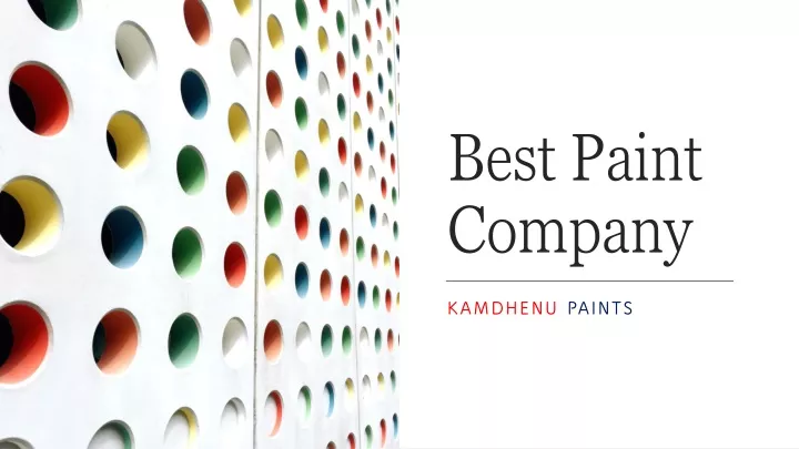 best paint company