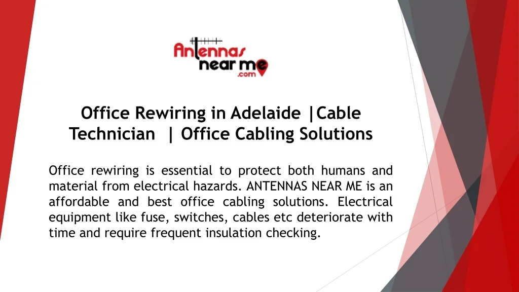 PPT - Office Rewiring in Adelaide |Cable Technician | Office Cabling ...