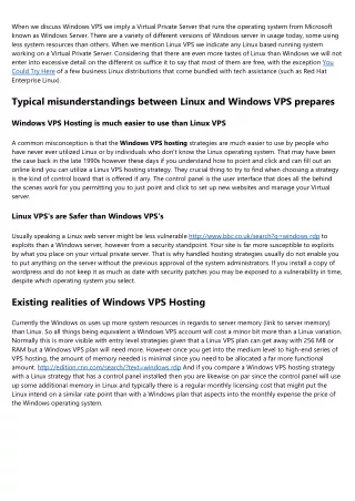 What Is Windows Vps Hosting