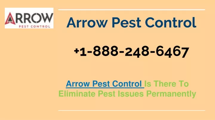 arrow pest control 1 888 248 6467