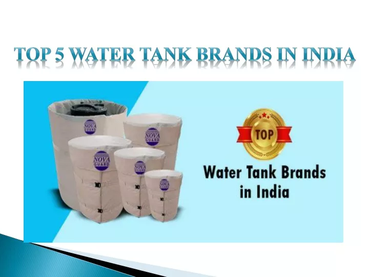 top 5 water tank brands in india