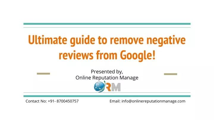 ultimate guide to remove negative reviews from google