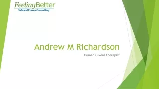 Counselling for Depression | Andrew M Richardson