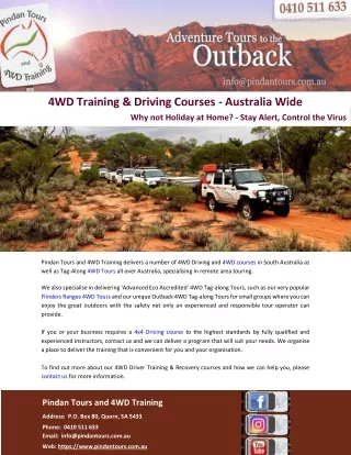 4WD Training & Driving Courses - Australia Wide