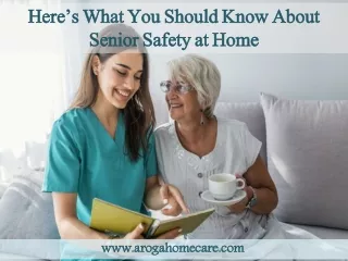 What You Should Know About Senior Safety at Home