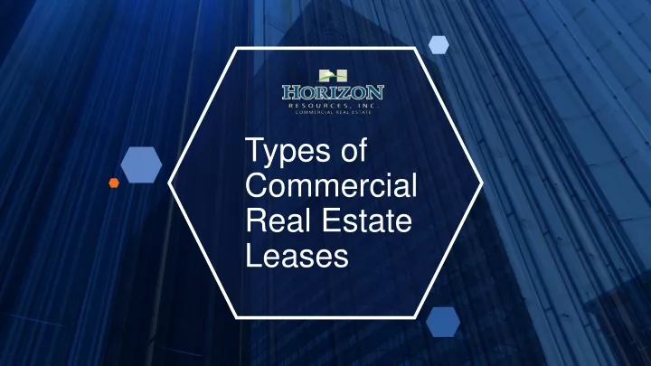 types of commercial real estate leases