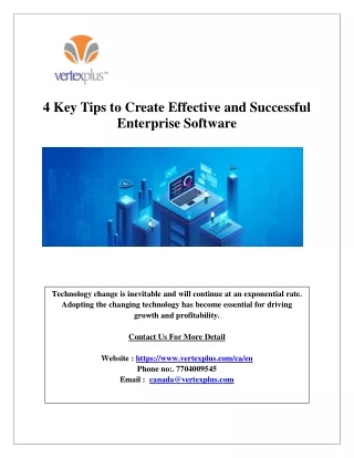 4 key tips to create effective and successful