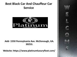 Best Chauffeur Car Service