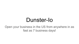 dunster io