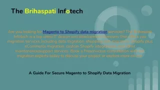 Magento to Shopify Data Migration