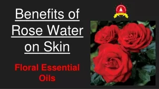 Benefits of Rose Water for Skin- Floral Essential Oils