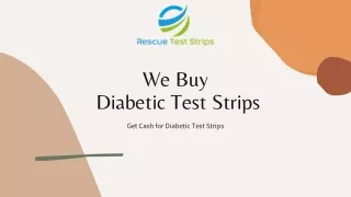 We Buy diabetic test Strips