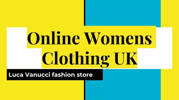 online womens clothing uk