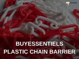 BuyEssentiels Plastic Chain Barrier