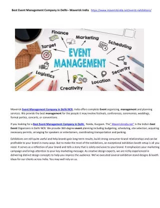 best event management company in delhi maverick