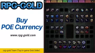Buy and Sell POE Currency | POE Items Securely At RPG GOLD